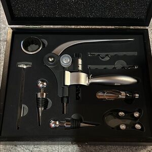 Hotel Collection Black and Silver Bar Accessories